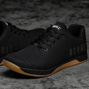 NoBull Project Women's Black Gum Trainers Size 8